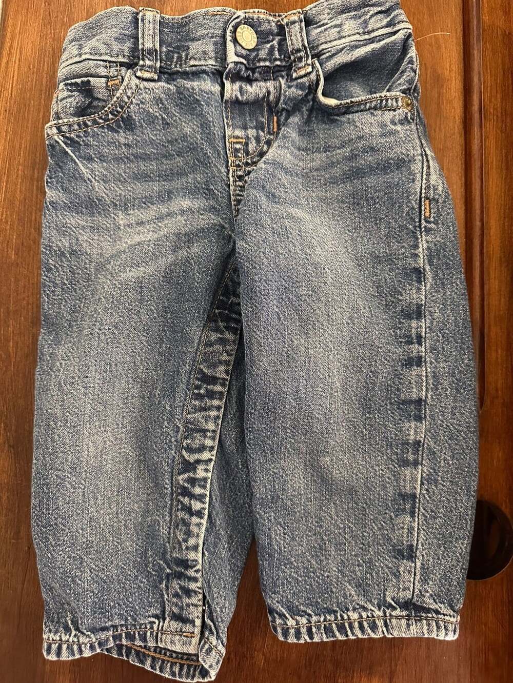 Baby Gap Denim Jeans Size 12-18M Blue Pull On